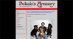 Desktop Screenshot of bokalosarmoury.com